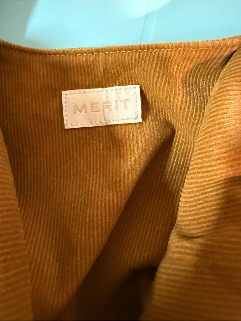 Merit The Signature Makeup Bag | Corduroy Tie Top Pouch